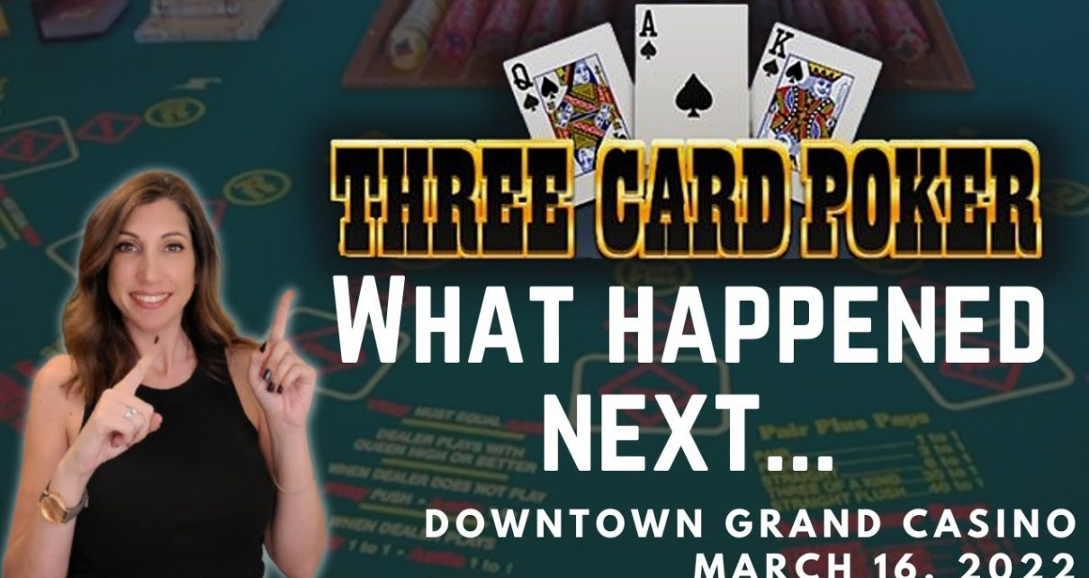 ? 3 Card Poker at Downtown Grand Casino Las Vegas and a Surprise Jackpot Win! ????