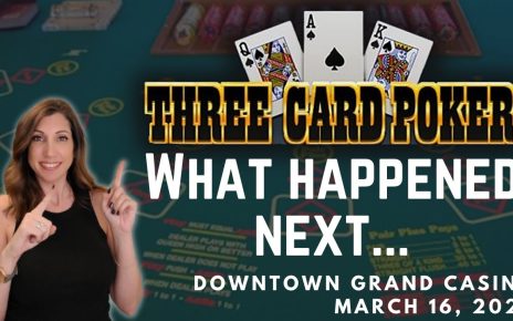 ? 3 Card Poker at Downtown Grand Casino Las Vegas and a Surprise Jackpot Win! ????