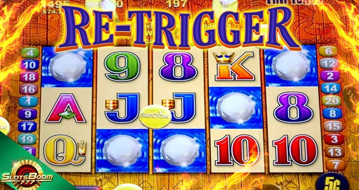 5 SCATTERS RE-TRIGGER!!! LIVE! Tiki Torch !!! BONUSES !!! Aristocrat Casino Slots