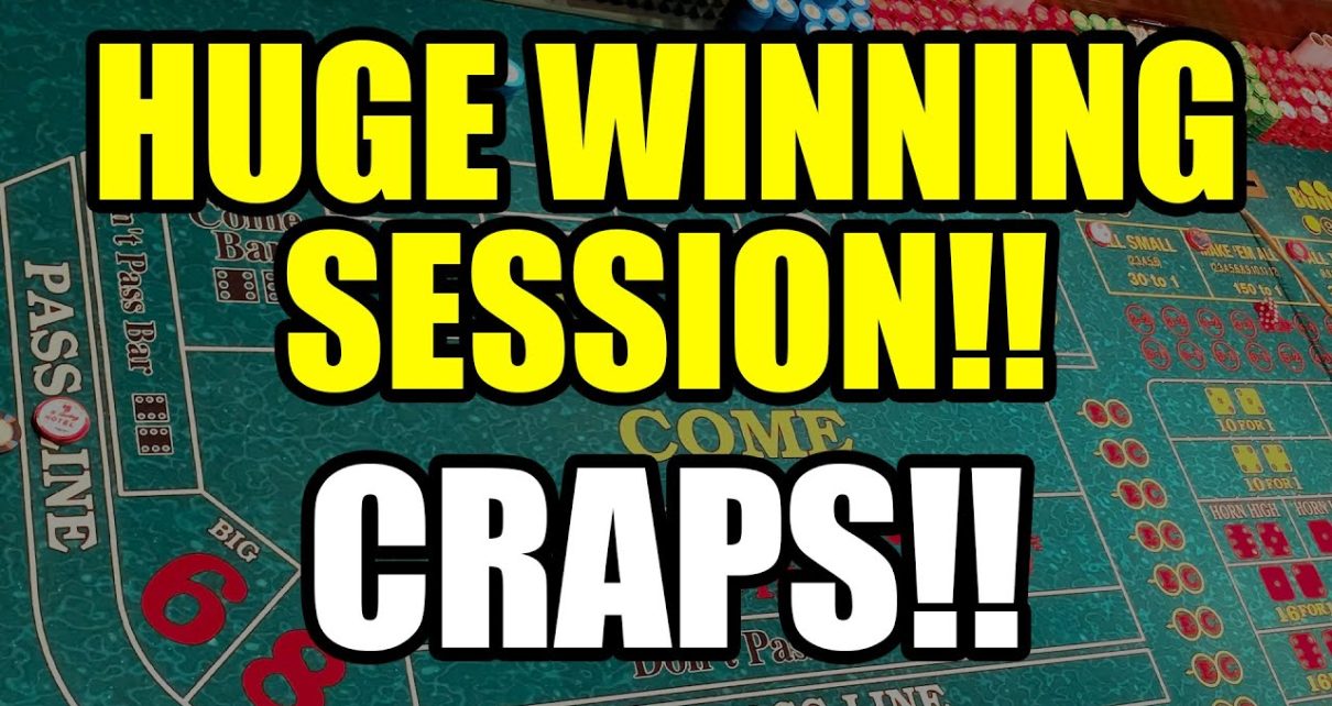 CRUSHING THE CRAPS TABLE! Amazing Winning Session!!
