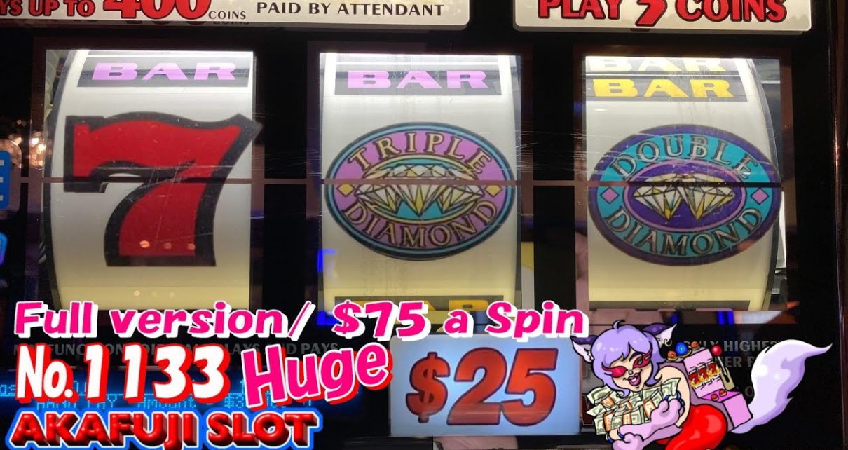 Finally!! Massive Jackpot?? Biggest Jackpot Triple Double Diamond Slot ③ Barona Casino 赤富士スロット③大勝利