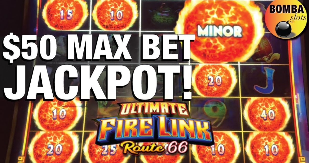 HANDPAY! ⛽️ROUTE 66 ~ Ultimate Fire Link  Bet Jackpot! Casino Slot Machine Play at Aria Las Vegas