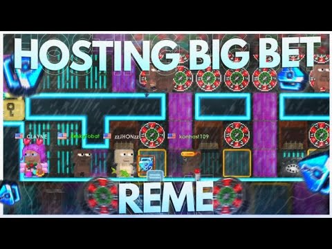 HOSTING BIG REME 1-5 BGL OMGG!! ( INSANE LUCK ) | Growtopia Casino