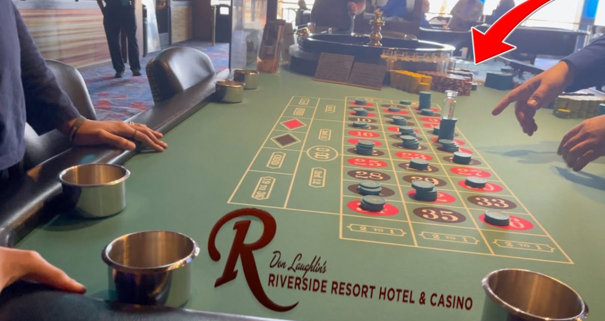 My Lucky # Came Just In Time at Don Laughlin's Riverside Casino Roulette Table.