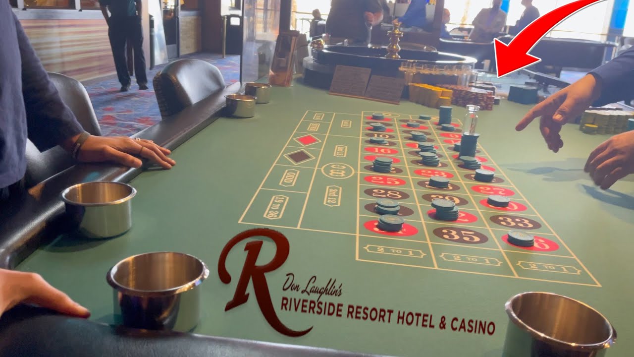 My Lucky # Came Just In Time at Don Laughlin's Riverside Casino Roulette Table.