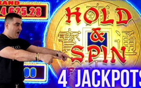 OMG? 4 HANDPAY JACKPOTS On Dollar Storm Slot Machine – Winning Big Money At Casino