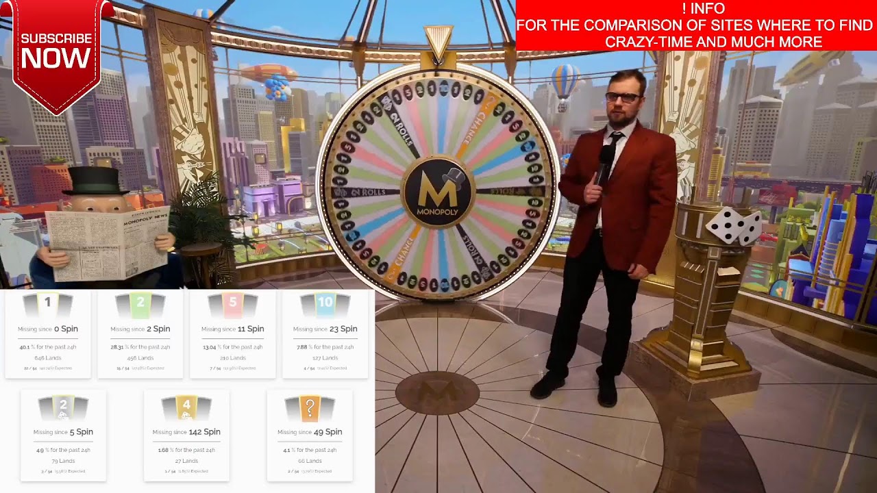 ?ONLINE CASINO LIVE STREAM MONOPOLY LIVE ? 24 ORE SU 24 STATISTICHE IN TEMPO REALE