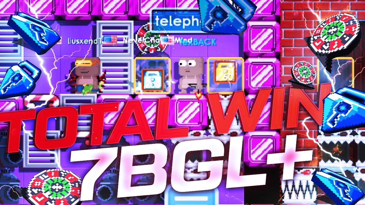 PLAYING REME/CSN TOTAL 7BGL+ WIN ( EPIC WIN ) | Growtopia Casino