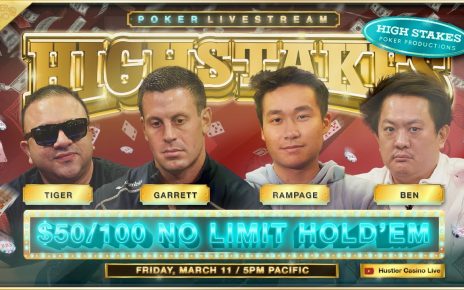 RAMPAGE BUYS IN 0K!!! HIGH STAKES /100/200 w/ Garrett & Rampage – Commentary by David Tuchman