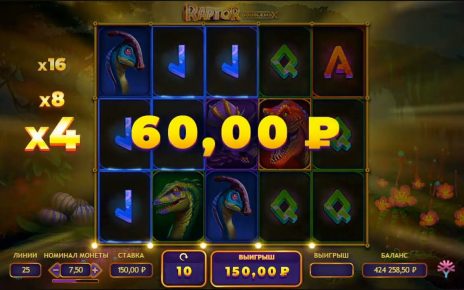 Raptor doublemax X 4096 free spin / Big win in online casino 2022