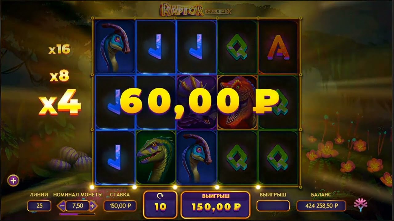 Raptor doublemax X 4096 free spin / Big win in online casino 2022