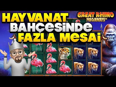 SLOT OYUNLARI ?  GREAT RHINO MEGAWAYS ?? GELSİN ÇUVAL✓ı