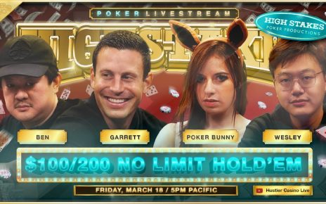 SUPER HIGH STAKES 0/200 w/ Garrett Adelstein, Poker Bunny & Wesley – Commentary by Marc Goone