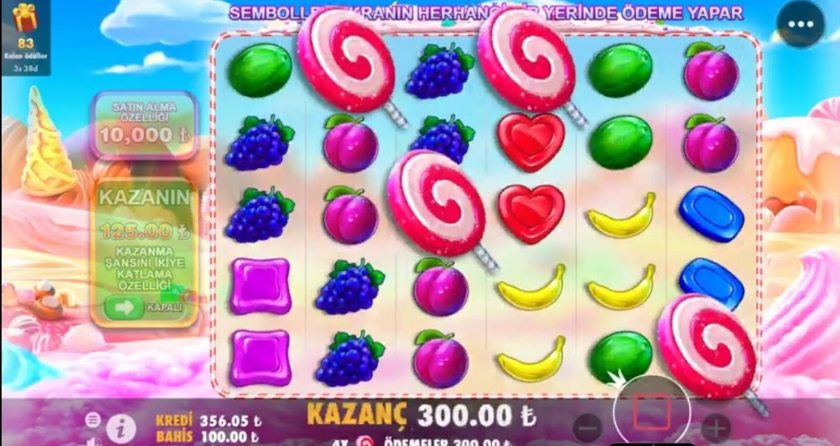 SWEET BONANZA | 10 KİŞİYE !!! VER YANSIN 100TL DEN BONUSA GİRDİK #sweetbonanza #casino #slot