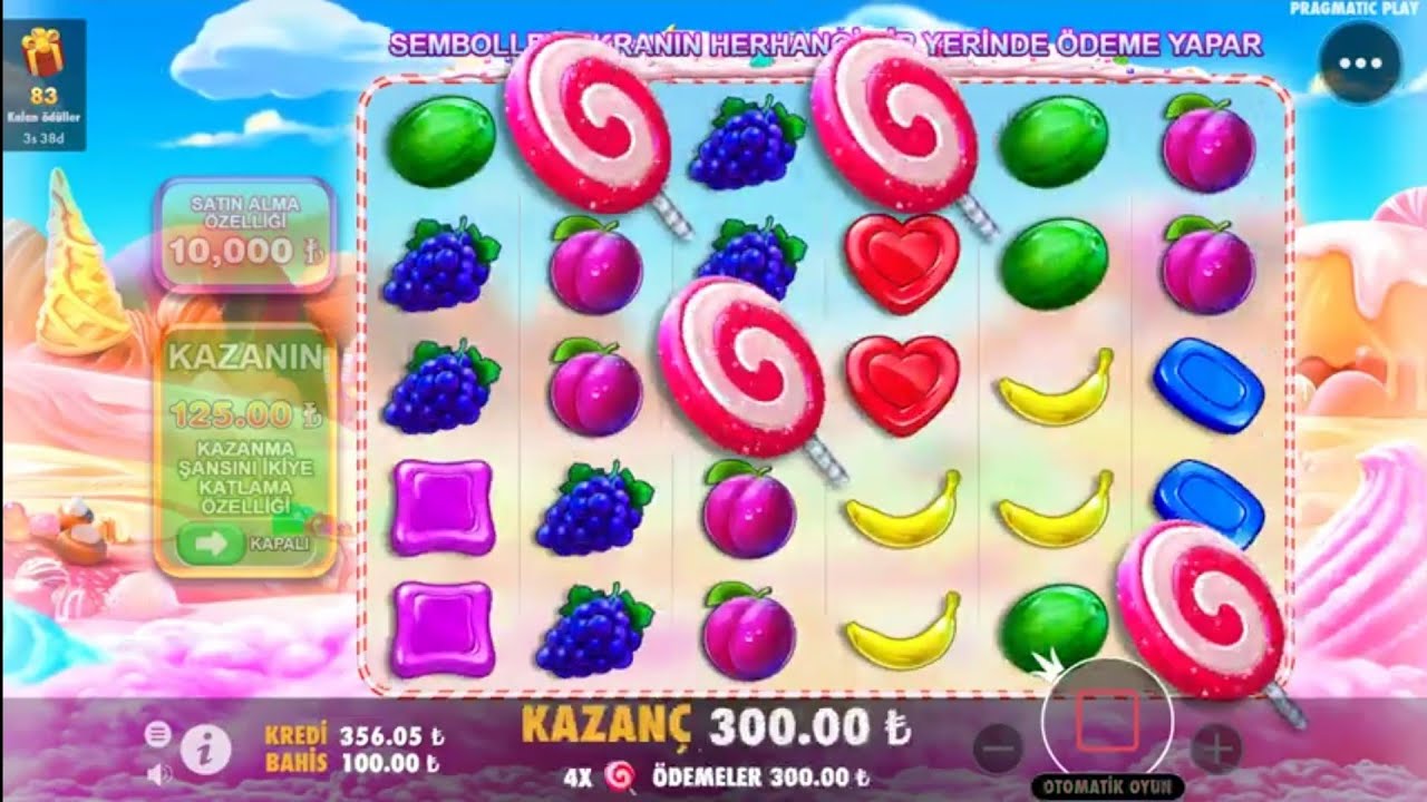 SWEET BONANZA | 10 KİŞİYE !!! VER YANSIN 100TL DEN BONUSA GİRDİK #sweetbonanza #casino #slot