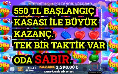 SWEET BONANZA | Küçük Kasa (500 TL) İle Büyük Kazanç.| #slot #casino #slotoyunları