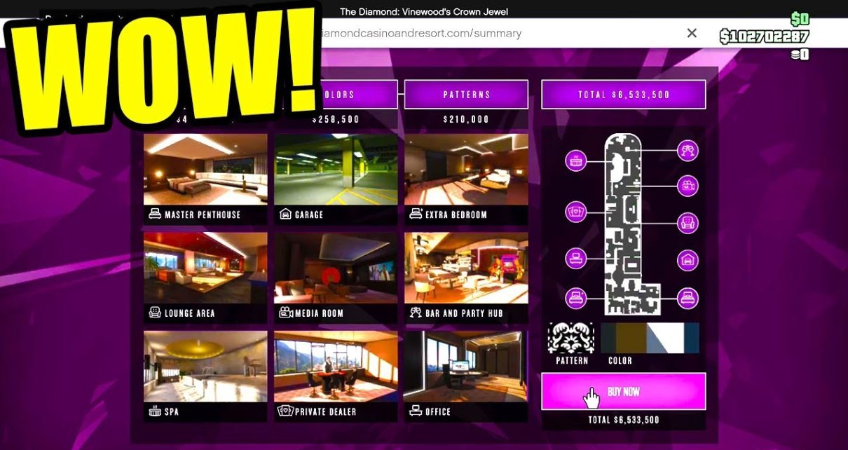 The New HIGH ROLLER PENTHOUSE IS INCREDIBLE! GTA Online Casino DLC Update! (GTA Casino DLC)