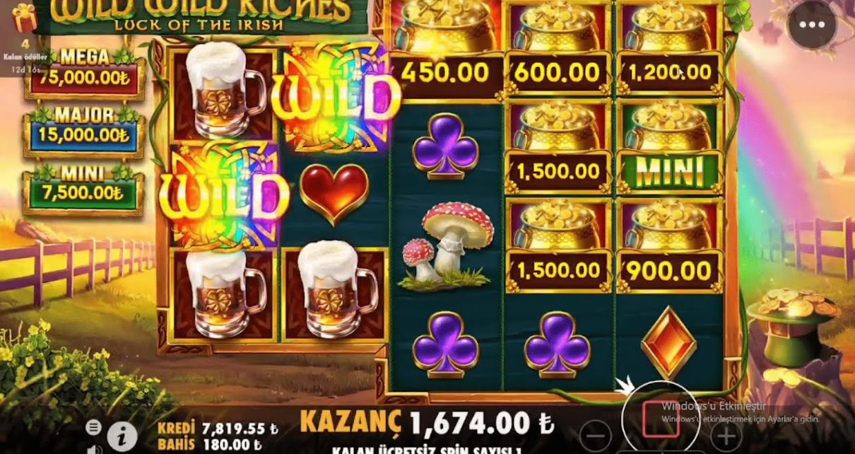 WİLD WİLD RİCHES 3 Dakikada Bonusu Yakalayıp Miniye Kafa Attık  #wildwildriches #casino #slot