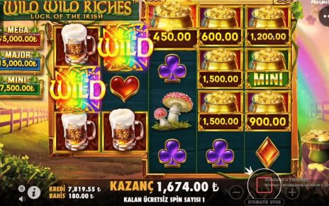 WİLD WİLD RİCHES 3 Dakikada Bonusu Yakalayıp Miniye Kafa Attık  #wildwildriches #casino #slot