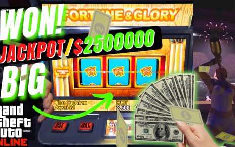 "GTA ONLINE.✡️I WON! THE JACKPOT IN GTA 5 ONLINE – CASINO SLOTS – undefined500000 big win!"