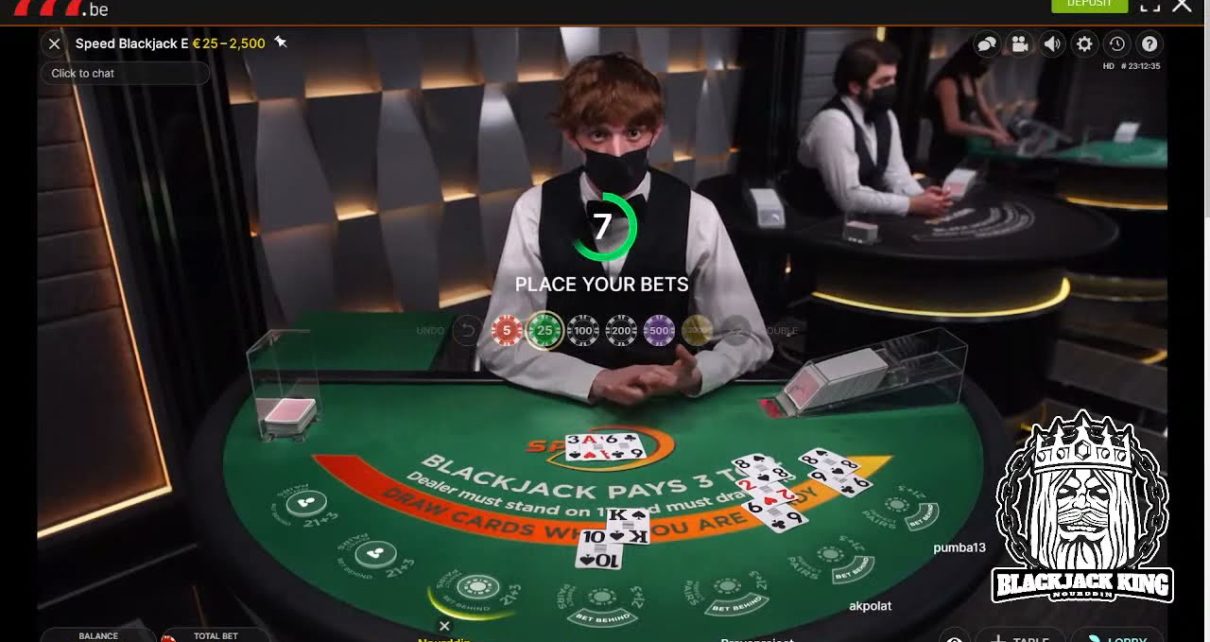 Blackjack session Online Casino