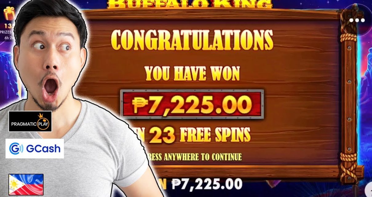 Buffalo king rocks! ??? 7000 PHP win in Online Casino in Philippines using Gcash!