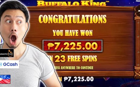 Buffalo king rocks! ??? 7000 PHP win in Online Casino in Philippines using Gcash!