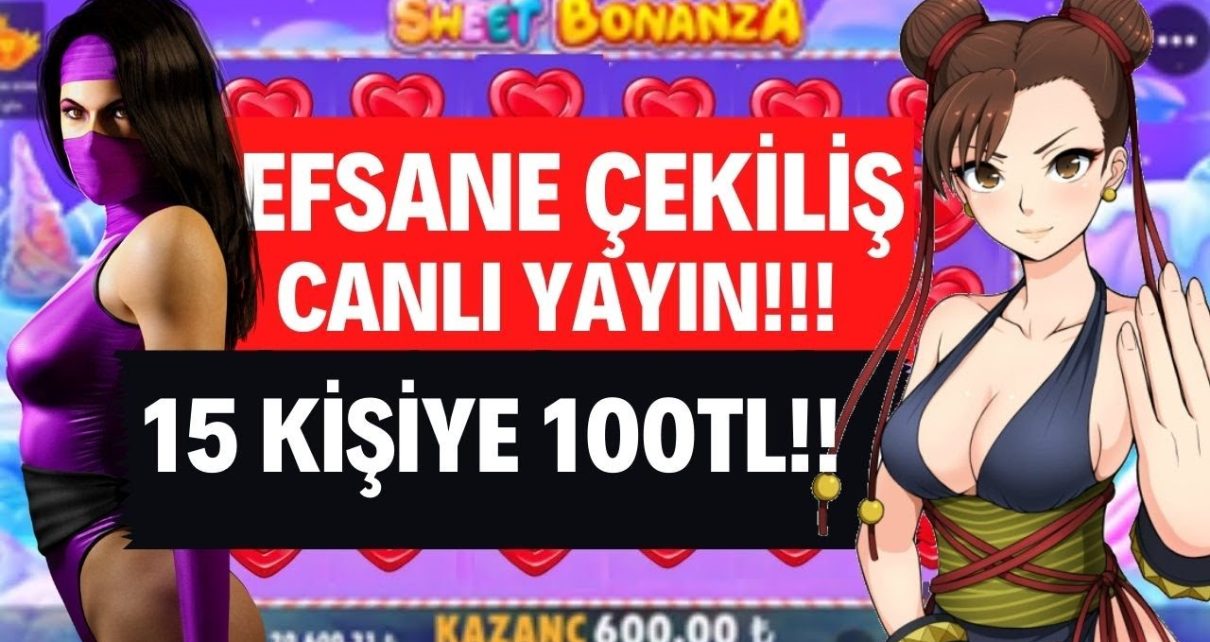 CANLI YAYIN | ÇEKİLİŞ | 15 KİŞİYE – 100 TL |SWEET BONANZA #çekiliş CANLI YAYIN | ÇEKİLİŞ | 15 KİŞİYE – 100 TL |SWEET BONANZA #çekiliş
