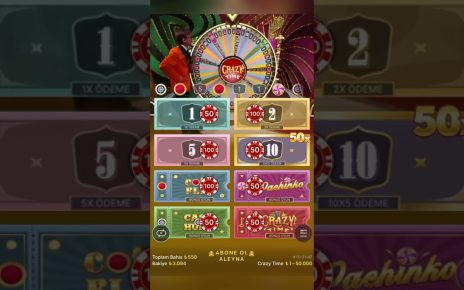 #CRAZYTİME ŞANŞIM ÜZERİNDE YİNE ?? #slot #casino #crazytimebigwin