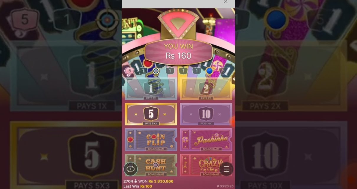 Cash hunt with 50x  on playing CRAZY TIME // playing online casino