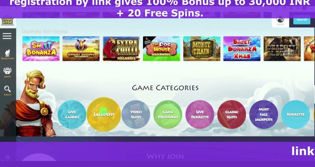 Casino Gods | online casino with 30,000 INR Welcome parcel