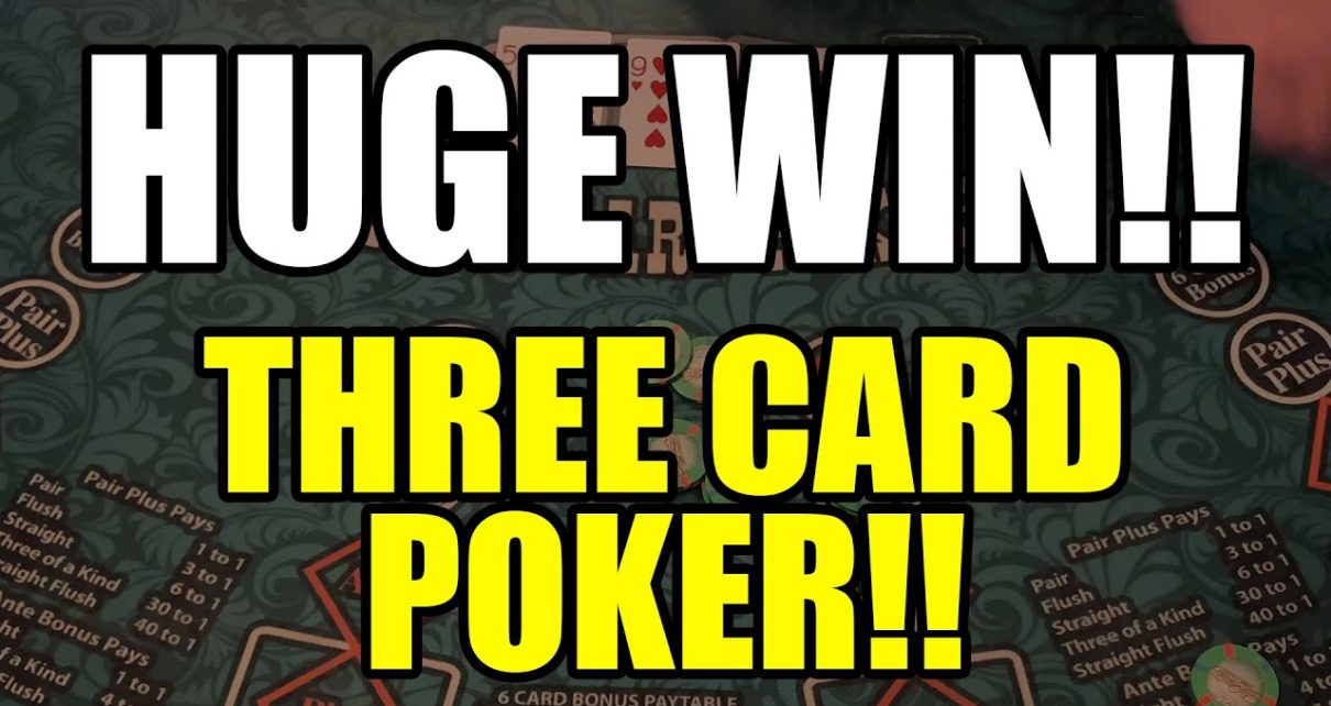HUGE WIN! I GOT TRIPS! 3 Card POKER!