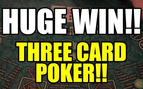 HUGE WIN! I GOT TRIPS! 3 Card POKER!