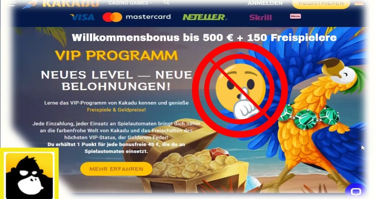 KAKADU Neues Casino – Bonusangebote – CASINO BESUCHEN +100 Freispiele