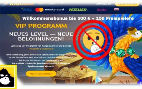 KAKADU Neues Casino – Bonusangebote – CASINO BESUCHEN +100 Freispiele