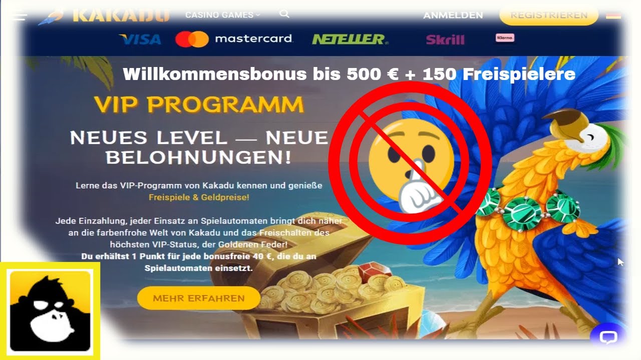 KAKADU Neues Casino - Bonusangebote - CASINO BESUCHEN +100 Freispiele