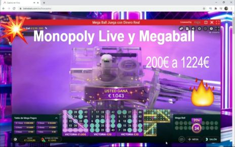 ? Monopoly Live and Megaball in Betrebels online casino / 200€ a 1224€ ???