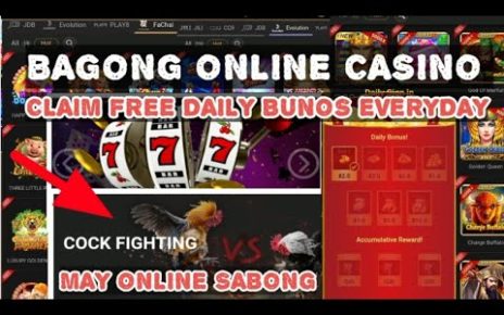 NEW ONLINE CASINO FREE TO CLAIM DAILY BUNOS ARAW ARAW + MAY ONLINE SABONG DIN DIRECT GCASH PAYOUT ..