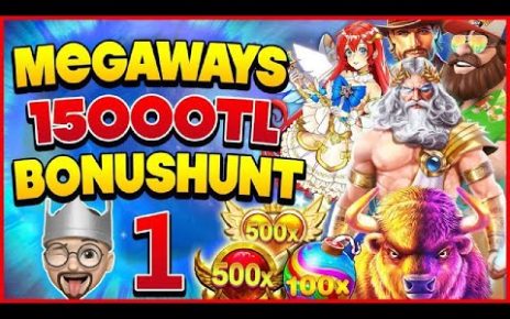 SLOT OYUNLARI ⭐ 15 MEGAWAYS ? SLOT İLE BONUSHUNT YAPTIK ✓ #slot #slotoyunları #casino