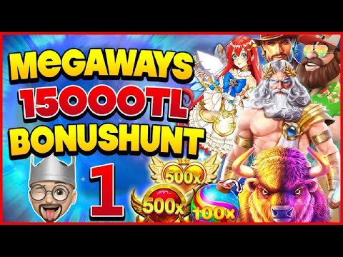 SLOT OYUNLARI ⭐ 15 MEGAWAYS ? SLOT İLE BONUSHUNT YAPTIK ✓ı