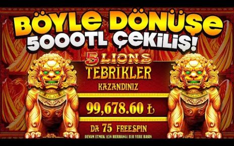 SLOT OYUNLARI ??? 5 LIONS MEGAWAYS İÇİNDEN GEÇİLDİ ✓ #slot #slotoyunları #casino