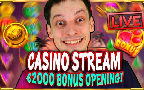 SLOTS LIVE ? €2 000 BONUS OPENING! Casino Stream with mrBigSpin