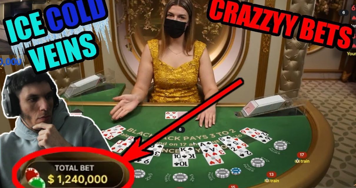 TrainWrecksTV 1 meg Dollar Bets | HighStakes BlackJack | Full Session
