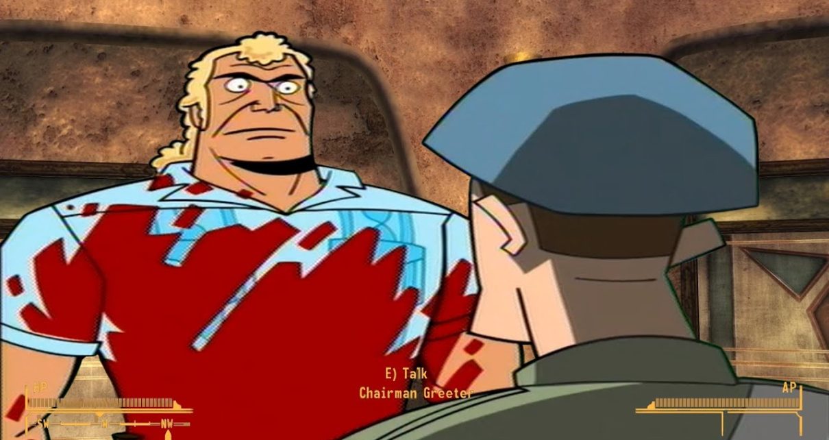 When you enter a casino on your psycho playthrough of Fallout: New Vegas