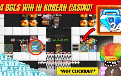 24 VS 24 BGLS BET IN KOREAN CASINO! CASINO #20 | Growtopia