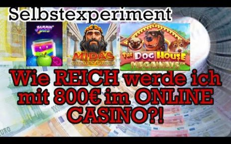 ?800€?online Casino Experiment❗️wie reich wird man im Online Casino ?? Book of Dead uvm.