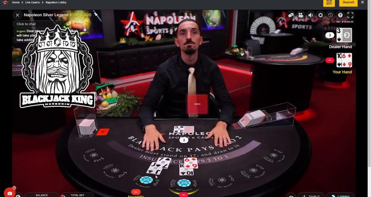 Blackjack session Online Casino