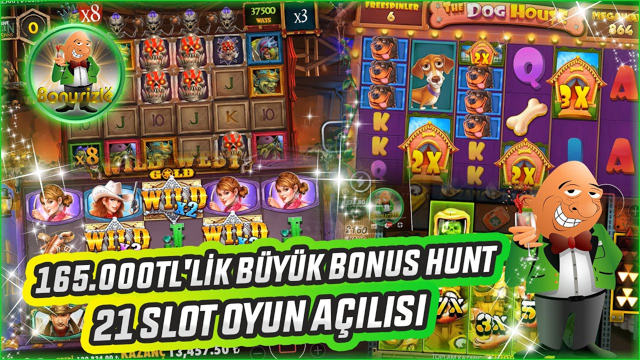 CASİNO SLOT OYUNLARI | ₺165.000'LİK BÜYÜK BONUS HUNT [ 21 SLOT OYUN AÇILISI ]