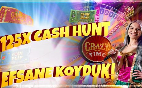 Crazy Time Cash Hunt 125x Le Kısa Sürede Rekor Vurgun #casino #crazytime