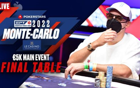 FINAL TABLE €5K MAIN EVENT: POKERSTARS EPT PRESENTED BY MONTE-CARLO CASINO ♠️  PokerStars